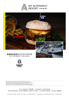 Wertgutschein für das Restaurant in der Hannes Alm